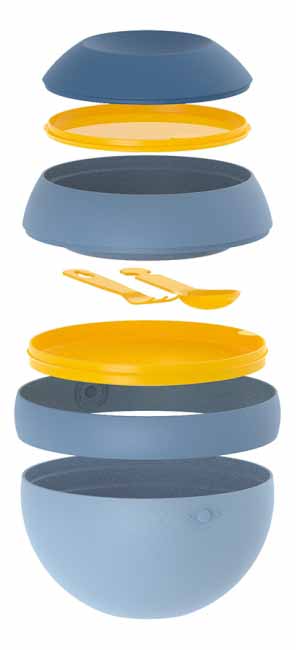 

Ланч-бокс Fratelli Guzzini zero 100100161, ланч-бокс Zero Salad Lunch Box 100100161, синий