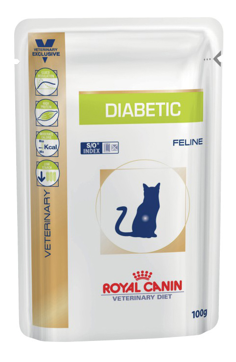 

Влажный корм для кошек ROYAL CANIN Vet Diet Diabetic, при диабете, 100г, Veterinary Care Nutrition Diabetic
