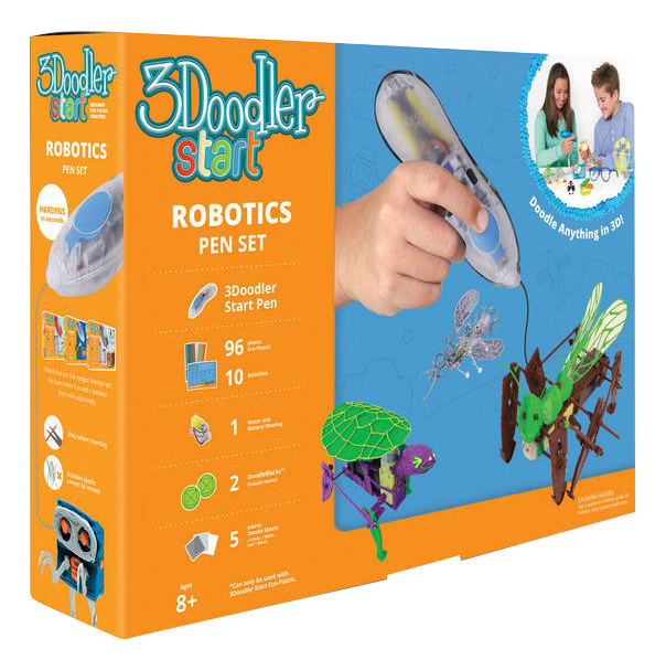 Ручка 3D 3Doodler Start подарочный набор Роботы