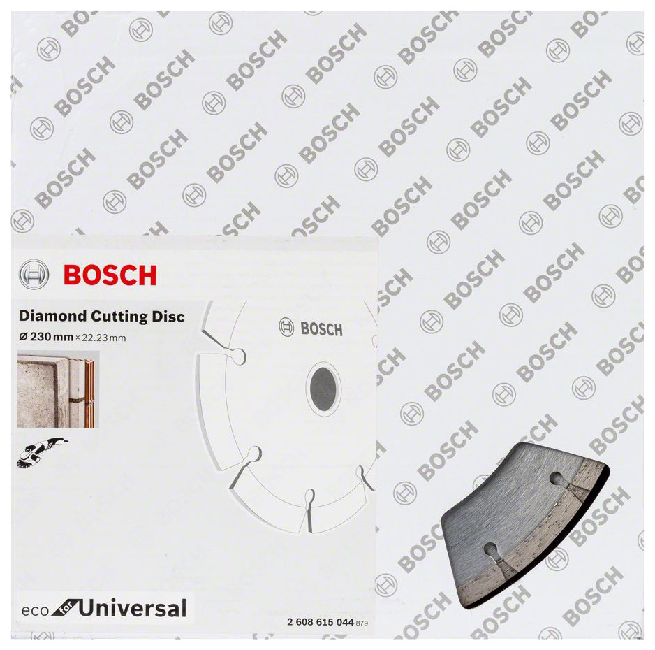 Диск отрезной алмазный Bosch ECO Universal 230-22,23 2608615044 диск отрезной алмазный fubag universal pro 12115 3 115 22 2