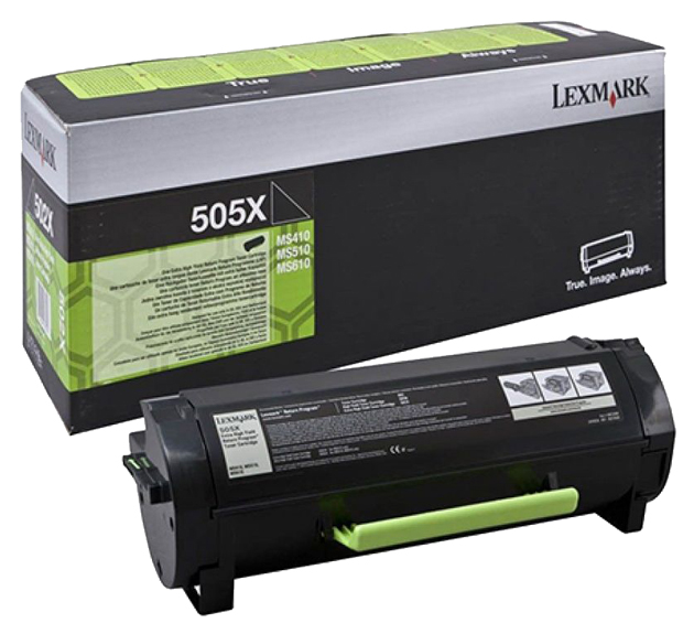 фото Картридж для лазерного принтера lexmark 50f5x0e, черный, оригинал