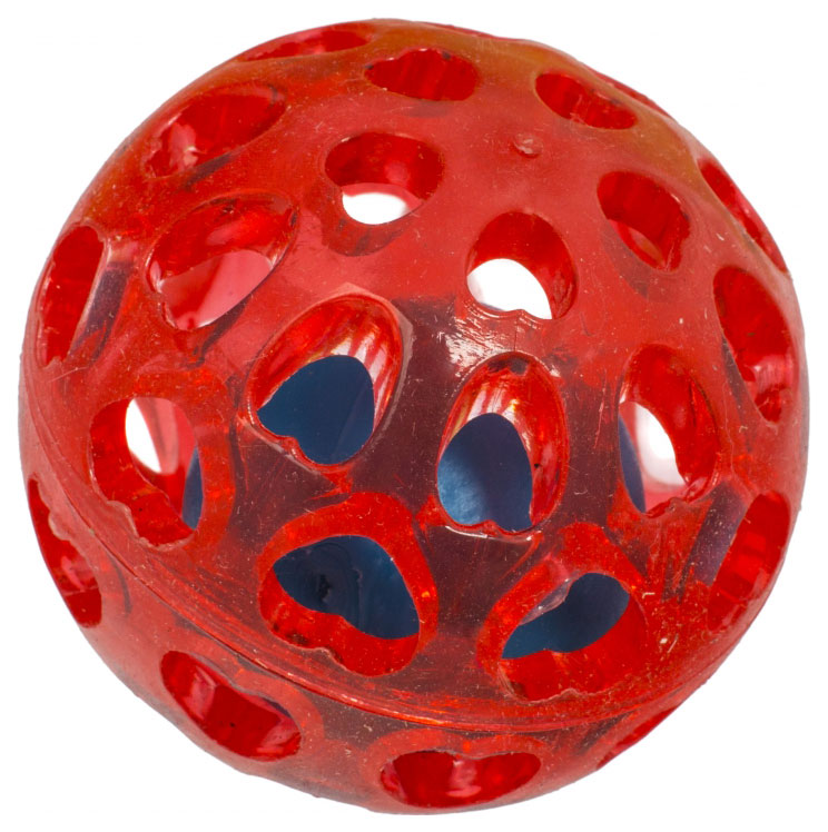фото Мяч для кошек triol сфера с шариком резина, в ассортименте, 6.5 см