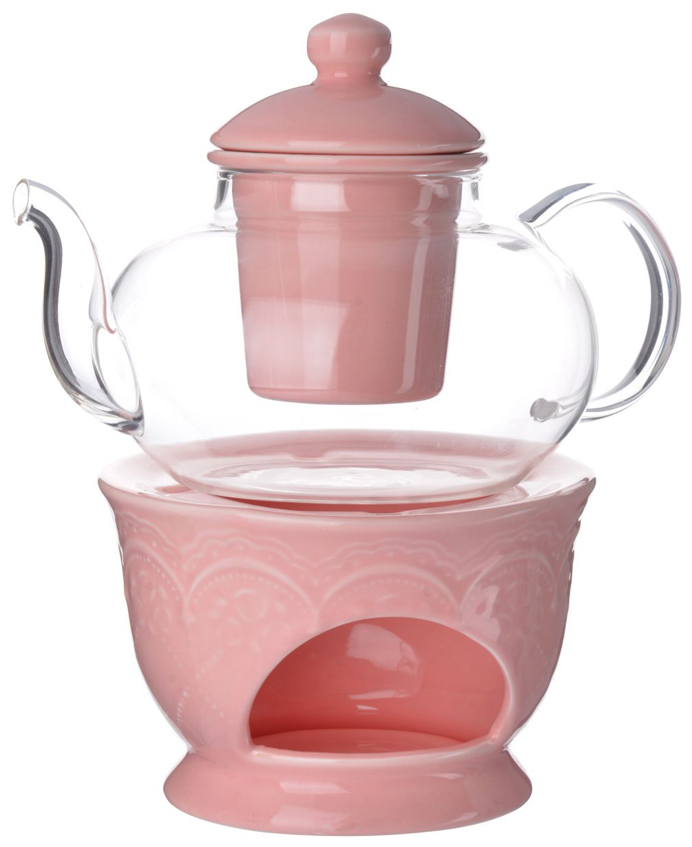 фото Заварочный чайник loraine lr-27566 розовый