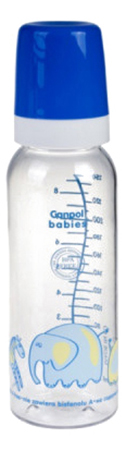 

Детская бутылочка Canpol babies С силиконовой соской 250 мл голубая, Голубой, С силиконовой соской 250 мл голубая