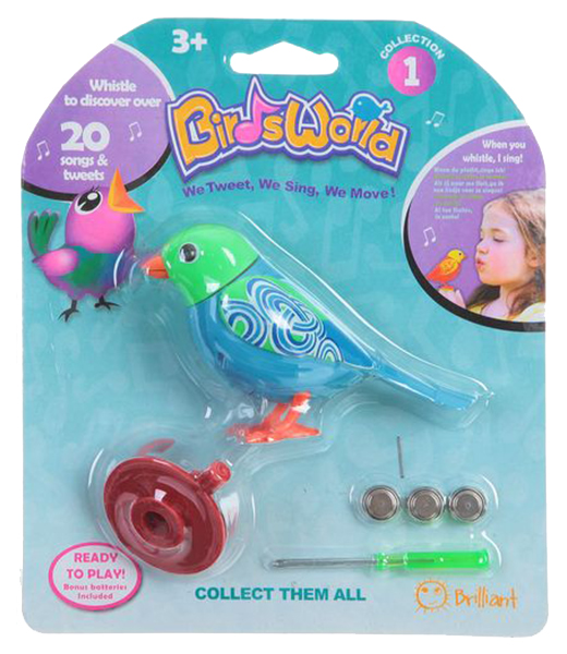 

Интерактивная игрушка Gratwest Поющая птичка BirdsWorld Б71433, Поющая птичка BirdsWorld Б71433