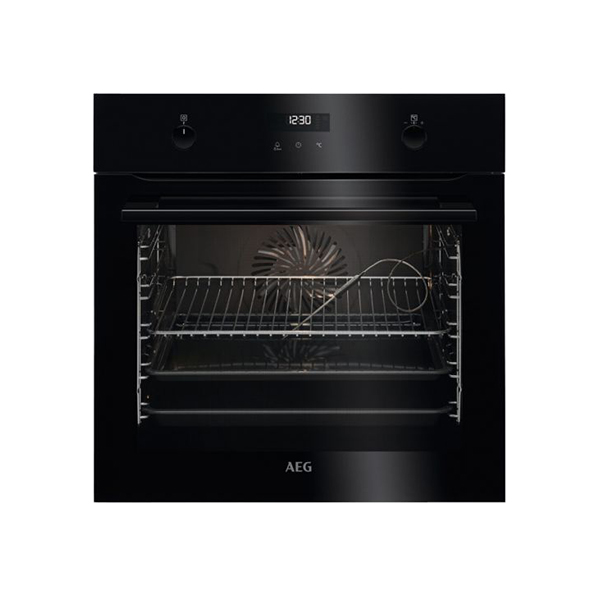 фото Встраиваемый электрический духовой шкаф aeg bcr546350b black