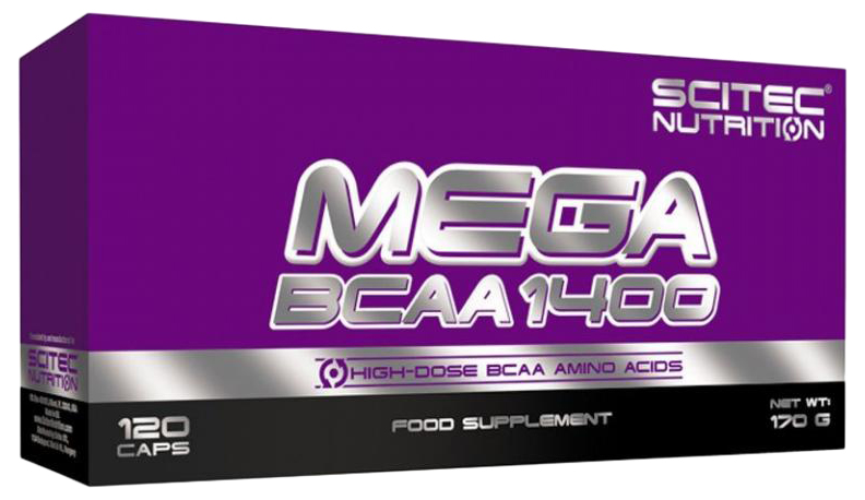 Scitec Nutrition Mega BCAA 1400 120 капсул, unflavoured