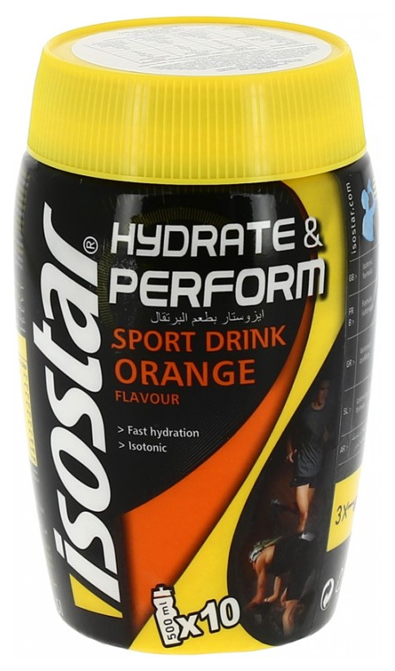 Изотоник Isostar Hydrate & Perform, 400 г, orange