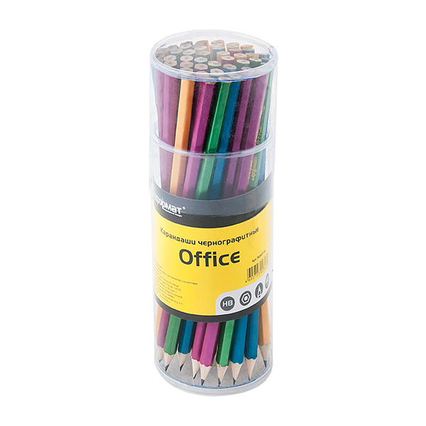 

Карандаш чернографит. inФОРМАТ OFFICE НВ шестигранный с заточкой, в тубусе 48 шт.