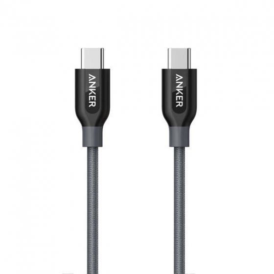 фото Кабель anker powerline+ usb-c to usb-c 2.0 1.8 м. un gray