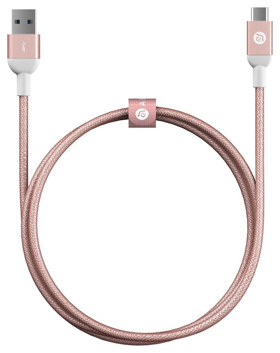 фото Кабель native union belt xl lightning-usb cable (3 метра) розовый