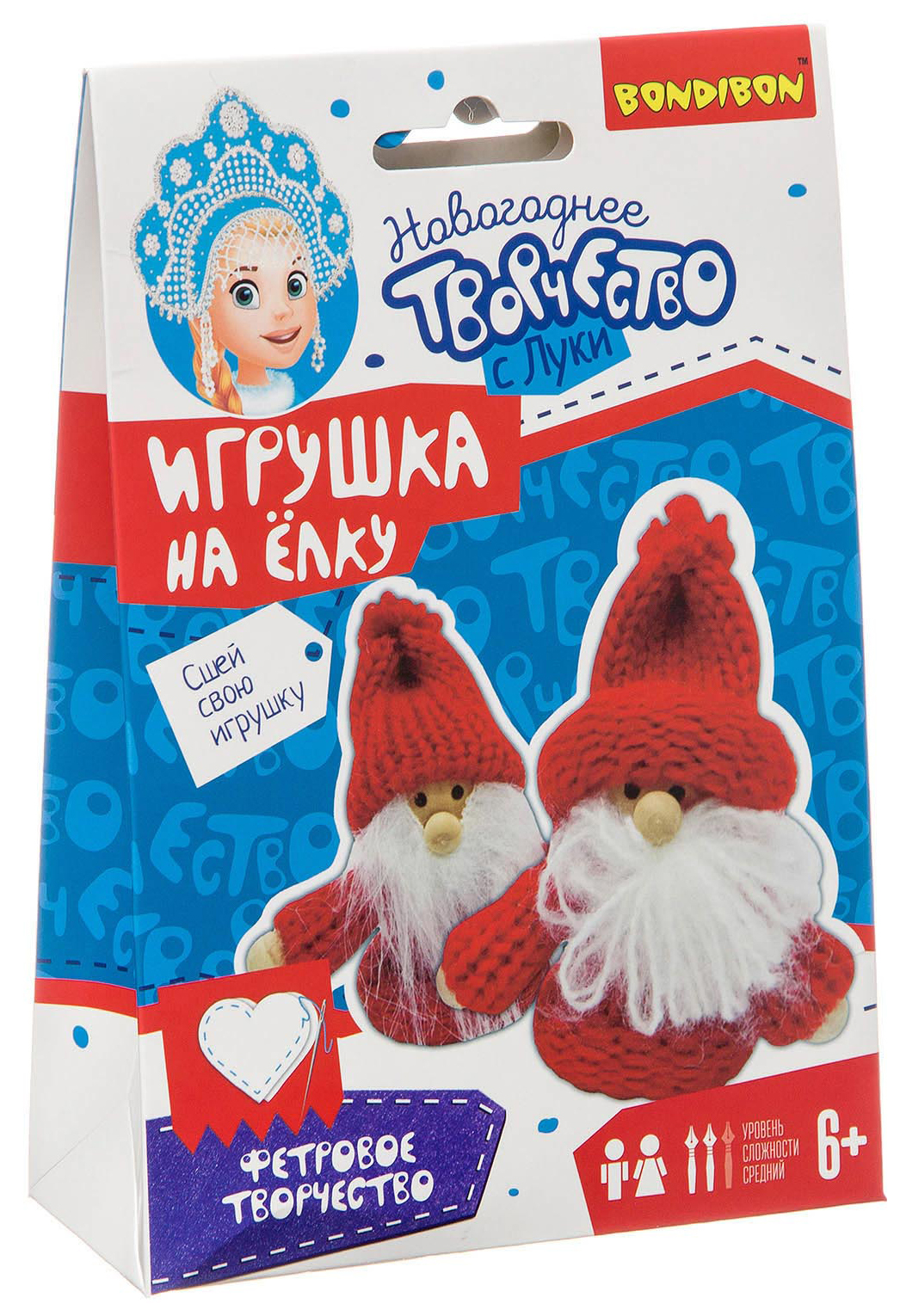 

Набор для творчества BONDIBON. Ёлочные игрушки своими руками. Гномики.