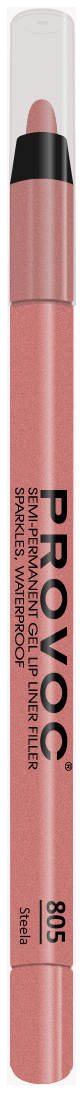 Карандаш для губ PROVOC Gel Lip Liner гелевый, №805 Steela коралловый нюд, 1,2 г
