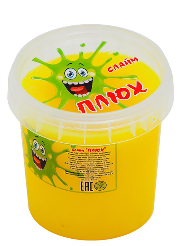 

Слайм ПЛЮХ 0636 желтый, 140 г