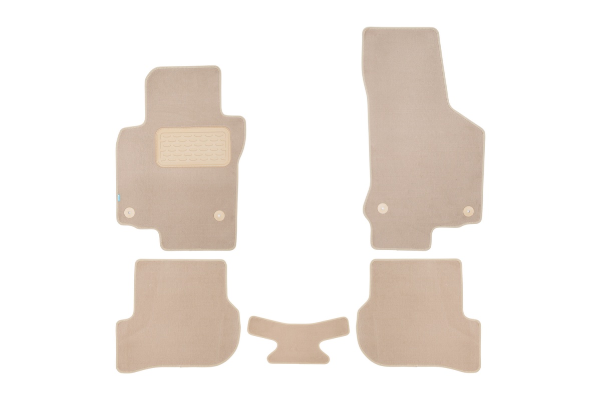 

Коврики в салон Klever Premium VOLKSWAGEN Golf Plus 2005-2008, , 5 шт. текстиль, бежевые