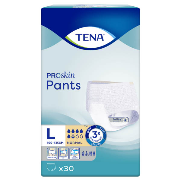 фото Подгузники для взрослых tena proskin pants normal l 30 шт.