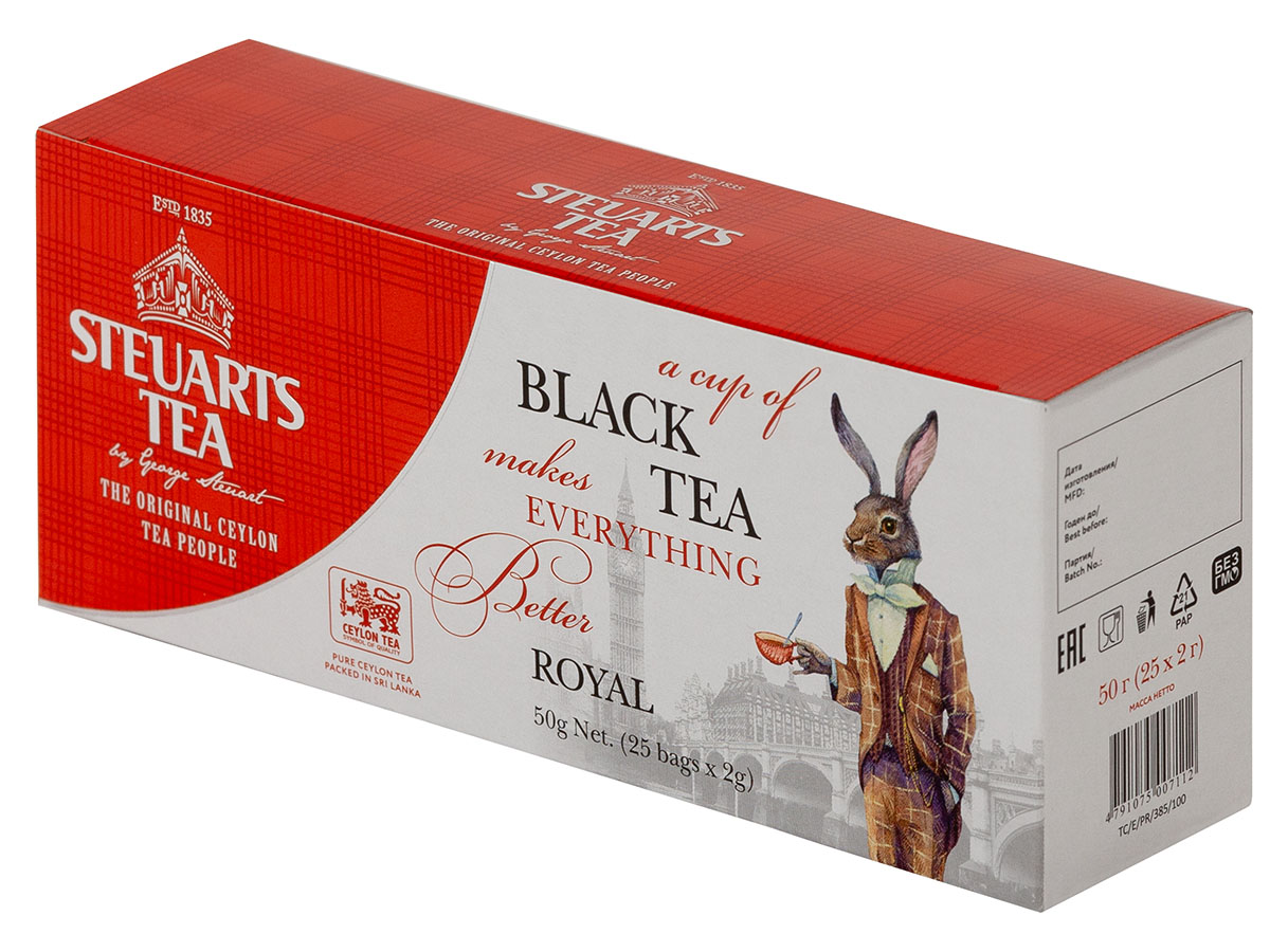 

Чай черный Steuarts black tea royal 25 пакетиков