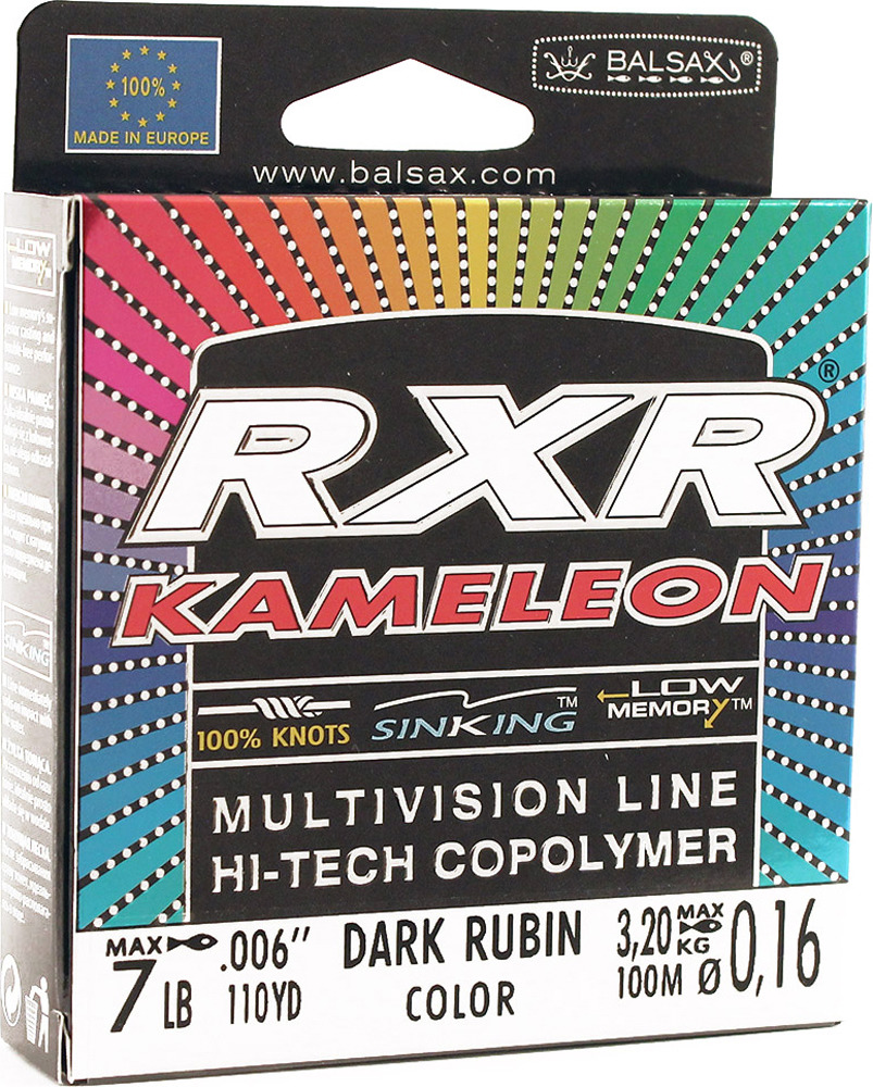 фото Леска монофильная balsax rxr kamelion 0,16 мм, 100 м, 3,2 кг