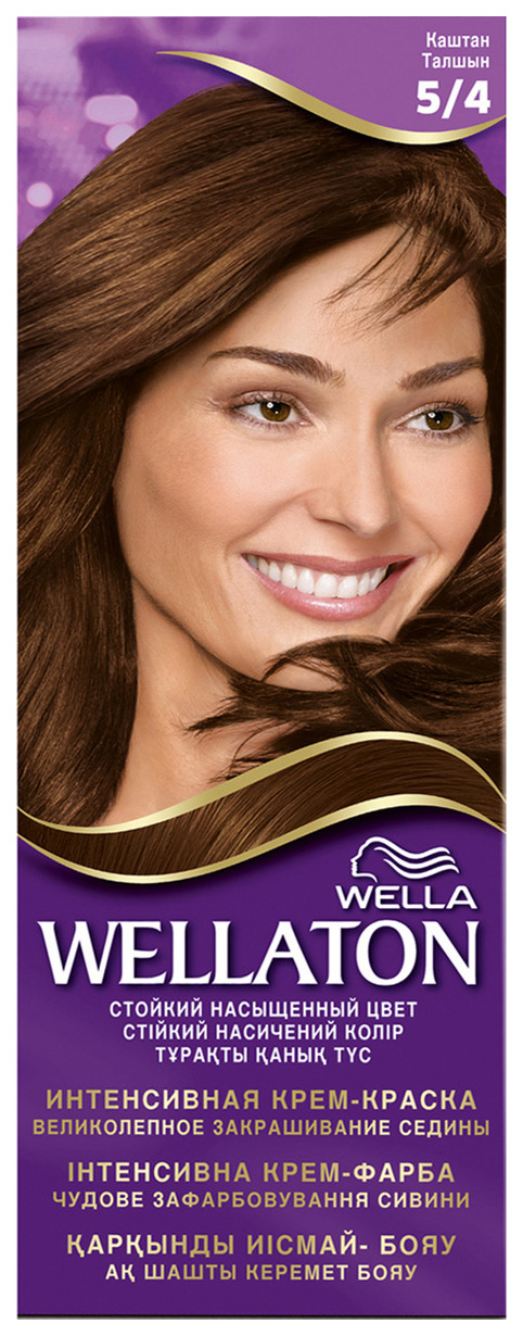 фото Краска для волос wella wellaton 5/4 каштан 110 мл