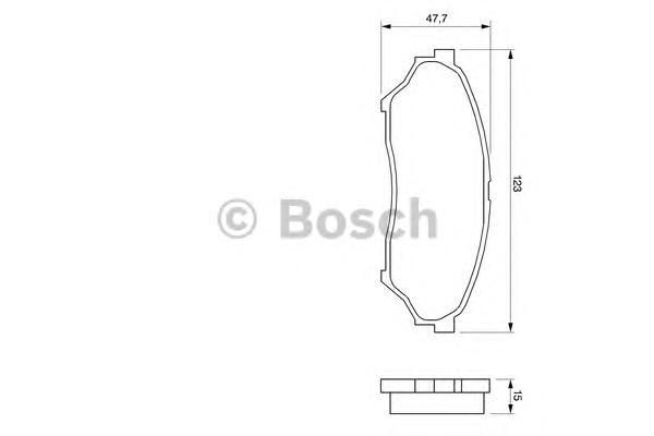 

Комплект тормозных колодок BOSCH 0986424713