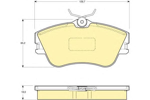 

Комплект тормозных колодок Girling 6110921
