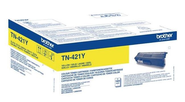 Картридж для лазерного принтера Brother TN-421Y, желтый, оригинал