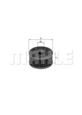 фото Фильтр масляный mahle/knecht ox408