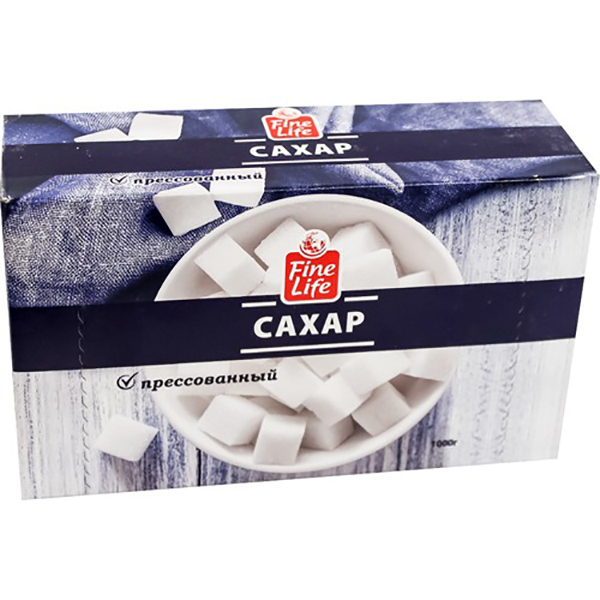 

Сахар Fine Life белый кусковой прессованный 1 кг