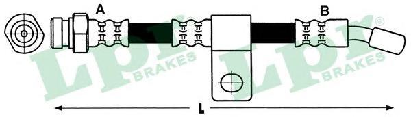 фото Шланг тормозной системы lpr 6t48084