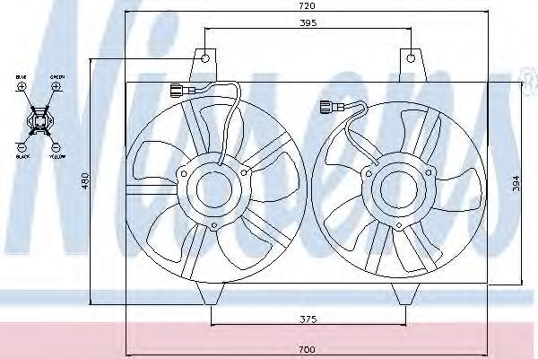 

Вентилятор радиатора Nissens 85280