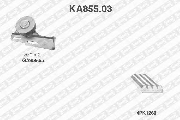 

Комплект ремня приводного NTN-SNR KA85503