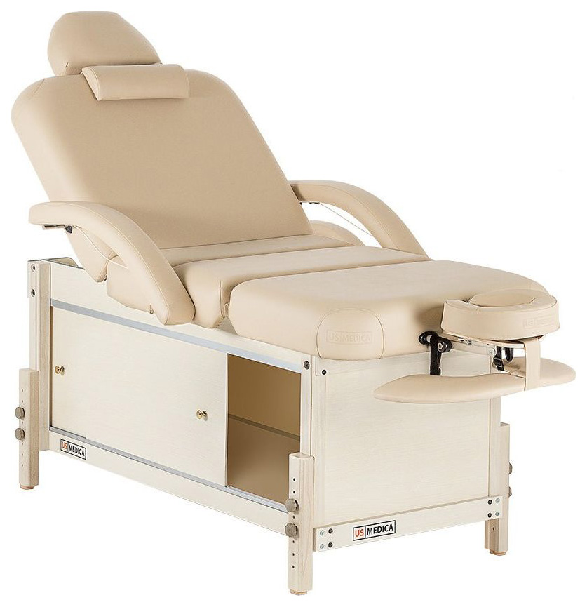 фото Массажный стол стационарный us medica bali beige