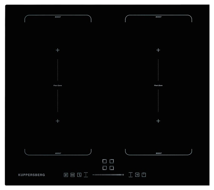 фото Встраиваемая варочная панель индукционная kuppersberg ics 624 black