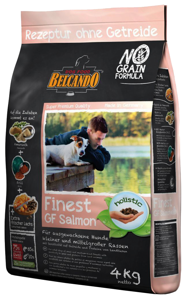 фото Сухой корм для собак belcando finest gf salmon, лосось, 4кг