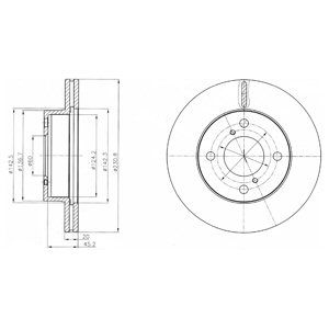 

Тормозной диск DELPHI BG4271
