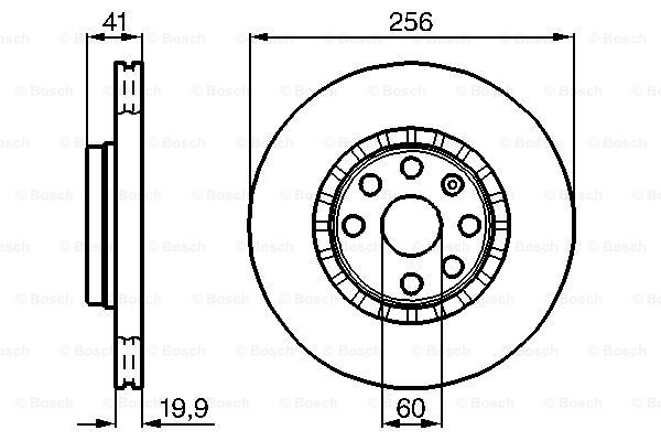 Тормозной диск BOSCH 0986478535