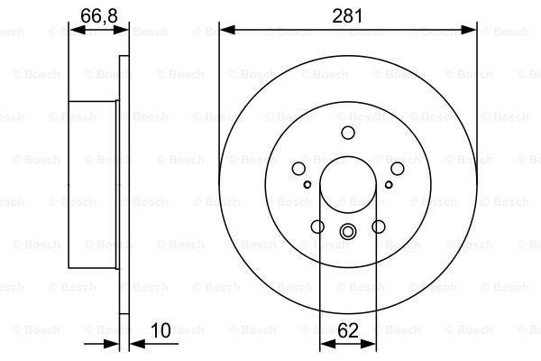 фото Тормозной диск bosch 0986479w38