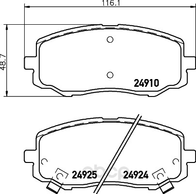 

Тормозные колодки HELLA PAGID/BEHR 8DB355014901