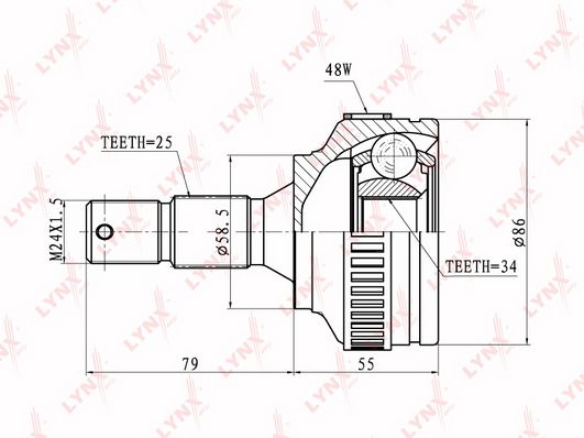 

Шрус LYNXauto CO-2239A