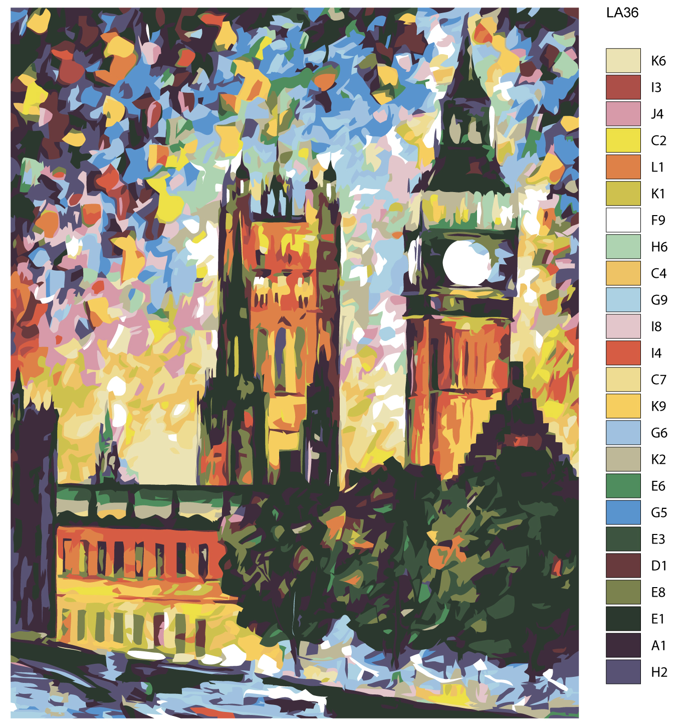 

Картина по номерам, 40 x 50, LA36, LA36