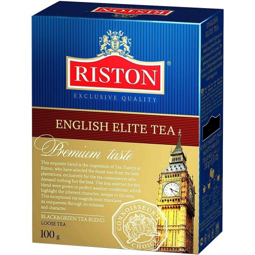 Черный листовой чай Riston элитный английский 100г