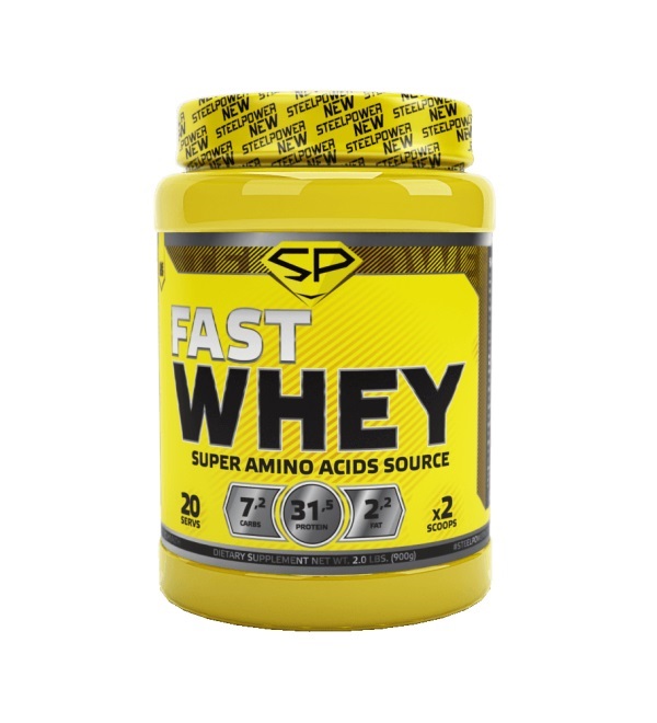 фото Протеин steel power nutrition fast whey, 900 г, banana