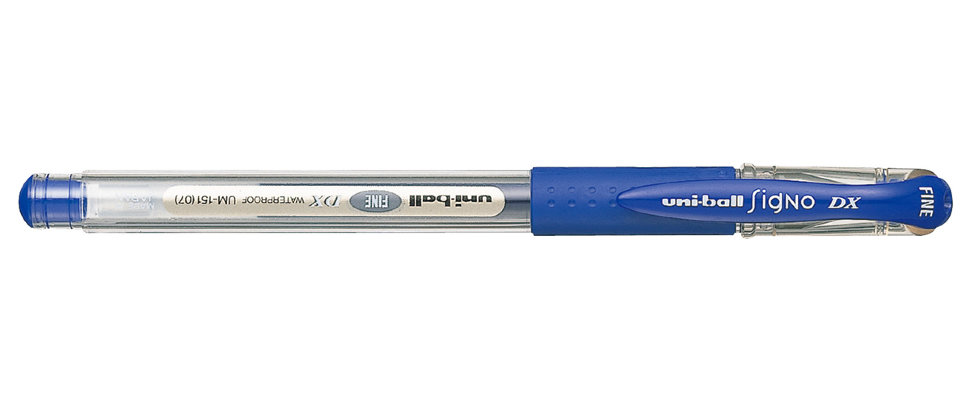 Ручка гелевая UNI Mitsubishi Pencil Um-151 07, синяя, 0,7 мм, 1 шт.