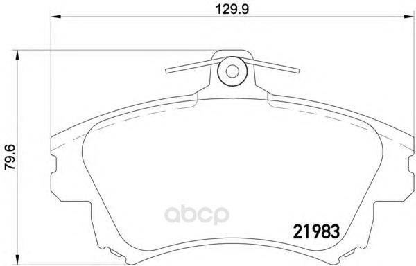 

Тормозные колодки HELLA PAGID/BEHR дисковые 8DB355017041