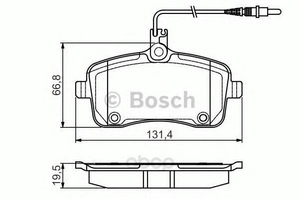 

Тормозные колодки дисковые BOSCH 0986495091