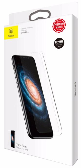 Защитное стекло Baseus для Apple iPhone X