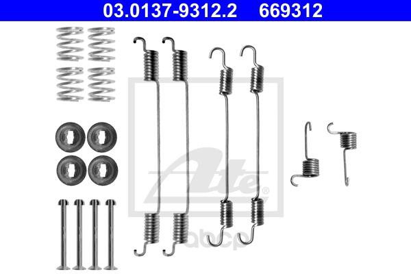 фото Ремкомплект задних колодок ate 03.0137-9312.2