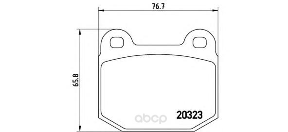 

Тормозные колодки дисковые brembo P59025