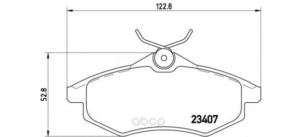 

Тормозные колодки дисковые brembo P61074