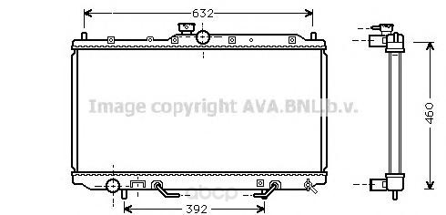 

Радиатор охлаждения двигателя Ava MT2153